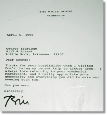 Letter from White House